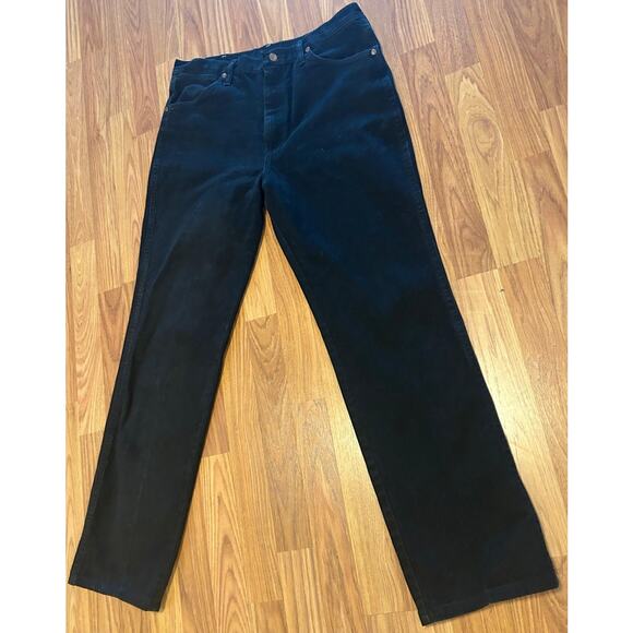 Wrangler Men's Black Denim Jeans - 35x34 - Classic Style - Picture 5 of 7